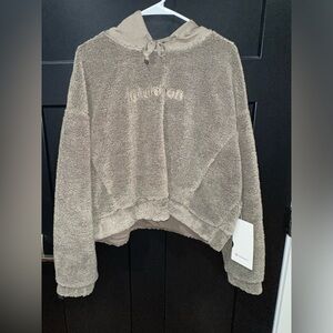 Lululemon logo fleece hoodie
